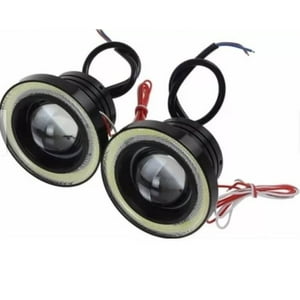 Tomasstore - Par Focos Neblineros Led Ojos De Ángel 89Mm Blanco