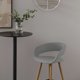 thumbnail image 2 of Taburete Medio 66 Tapiz Grace Gris, 2 of 10