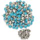 thumbnail image 1 of Remaches Weebee 100 unidades azul turquesa 10 mm, 1 of 3
