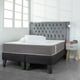 thumbnail image 1 of Base de cama dividida Europea 2 plazas lino negro, 1 of 4