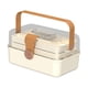 thumbnail image 5 of Contenedor de caja médica, caja de herramientas plegable, botiquín de primeros auxilios multiusos, pequeño botiquín para oficina y actividades al aire marrón claro, 5 of 5