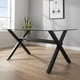thumbnail image 5 of Comedor Mesa Xinia Negro 130x80 cm + 4 Sillas Crossback Madera Negra, 5 of 5