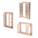 thumbnail image 1 of Ventana De Puerta De Madera En Miniatura Sin Pintar Para Decoración De Muebles De Casa De Mu?ecas 1/12, 1 of 3