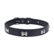 thumbnail image 1 of Collar Unicolor Cuero Sintetico Mascota Gatos Hueso Metal M, 1 of 2
