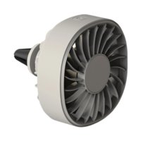 Magideal - Ventilador De Coche Para Ventilación, 3 Velocidades, Con Clip, Portátil, Multifuncional, Pequeño Dispositivo De Refrigeración, Circulador De Aire Eléc Caqui