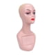 thumbnail image 1 of Cabeza de maniquí femenino, modelo de exhibición de peluca, soporte portátil para peluca, cosmetología profesional, rostro para sombreros, gafas, bufa color de piel, 1 of 5