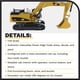 thumbnail image 4 of Excavadora Caterpillar 374D L Diecast Masters a escala 1:50, 4 of 8