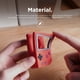 thumbnail image 5 of Soporte de sobremesa para Apple Watch Soporte de carga Patrón retro Base de carga para IWatch 8 7 6 5 4 3 2 SE Base de silicona-Rojo, 5 of 5