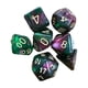 thumbnail image 5 of 7x Dados Poliédricos Juego De Dados De Adivinación Astrológica Juego De Dados Para Bar Rojo Y Verde, 5 of 5