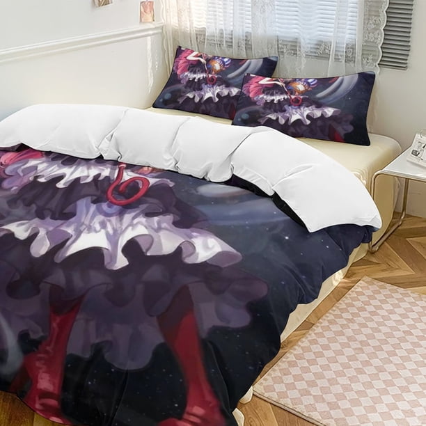 Perona Bed Duvet Cover Funny Anime Cartoon Bedding Sets Lightweight 3 Piece Comforter Sets