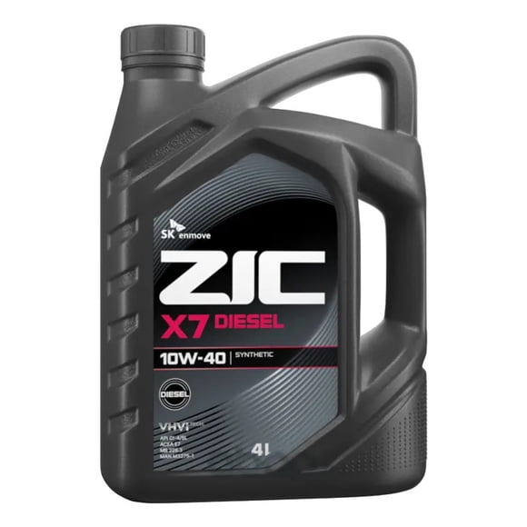 Aceite para Motor Zic 10w40 x7 Sintetico ci-4/sl Ben/dies 4l