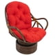 thumbnail image 1 of Mecedora giratoria Cushion Blazing Needles de sarga maciza, color rojo, 1 of 2