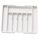 thumbnail image 2 of Bandeja Extensible Para Utensilios De Cocina, Bandeja Para Cubiertos Para El Hogar, Comedor, Hotel, Color Blanco, 2 of 3