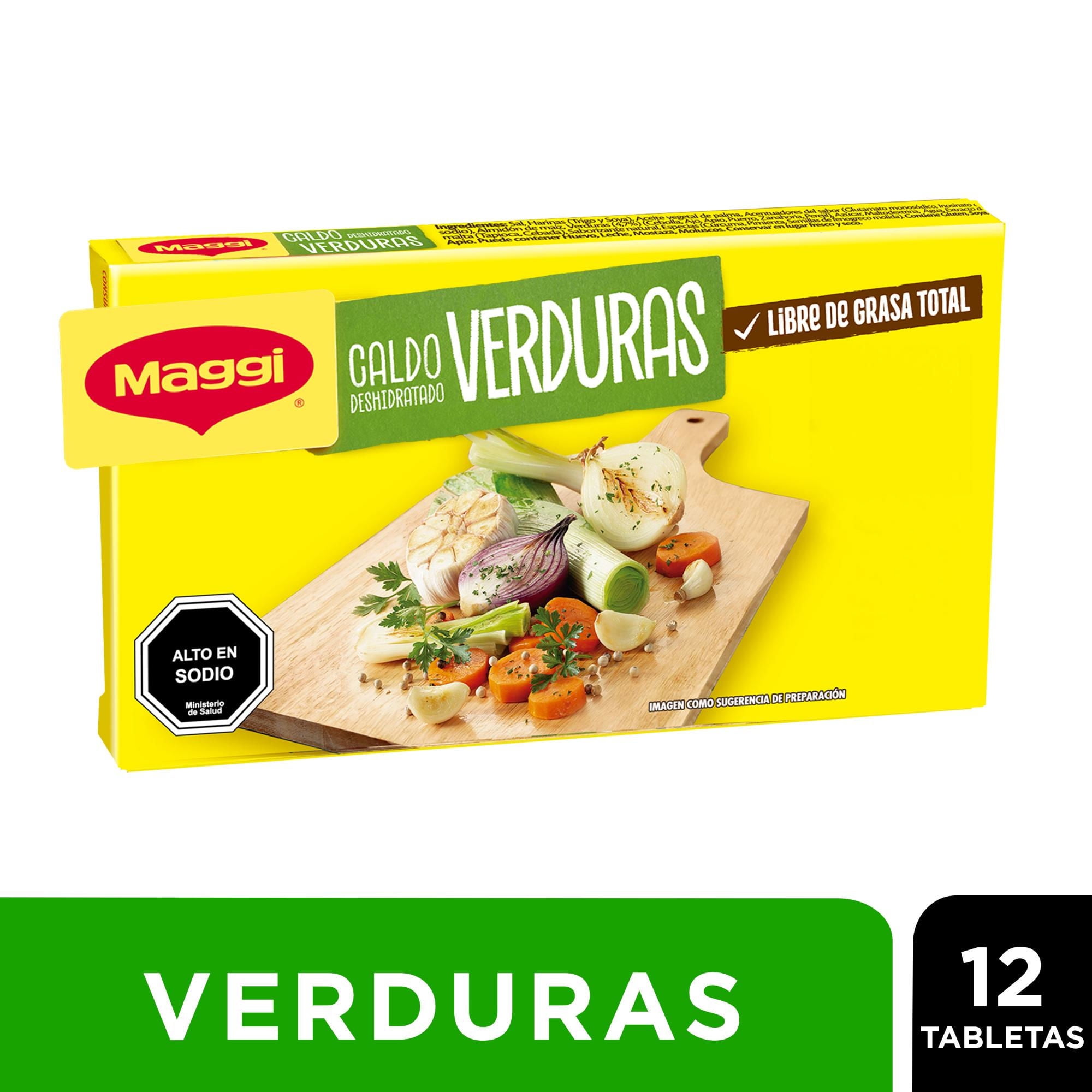 Caldo De Verduras (12 Tabletas) Caja 120 g Maggi