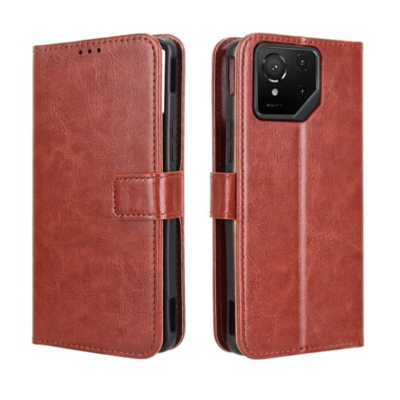 Funda tipo libro para Asus ROG Phone 9, cartera todo‑en‑uno, funda multifuncional con tarjetero y correa de muñeca desmontable