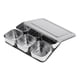 thumbnail image 3 of Contenedor de almacenamiento de acero inoxidable condimento caja para especias sal azúcar 6 rejilla, 3 of 3