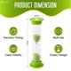 thumbnail image 2 of Reloj de arena TeacherFav 5 min, paquete de 4, verde, 9 cm, acrílico, 2 of 8