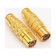 thumbnail image 4 of Adaptador profesional de metal RCA hembra a hembra, chapado en oro, conector RCA A/V, cambiador de género, convertidor de audio y video (paquete de 2), 4 of 5