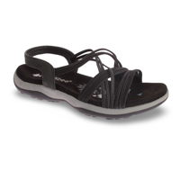 Sandalia Confort Negro Vía Franca