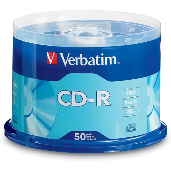 CDR Verbatim 700MB 80min 52x Pack 50 Grabable