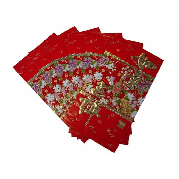 Sobres chinos para dinero Feng Shui Import con diseño de flores
