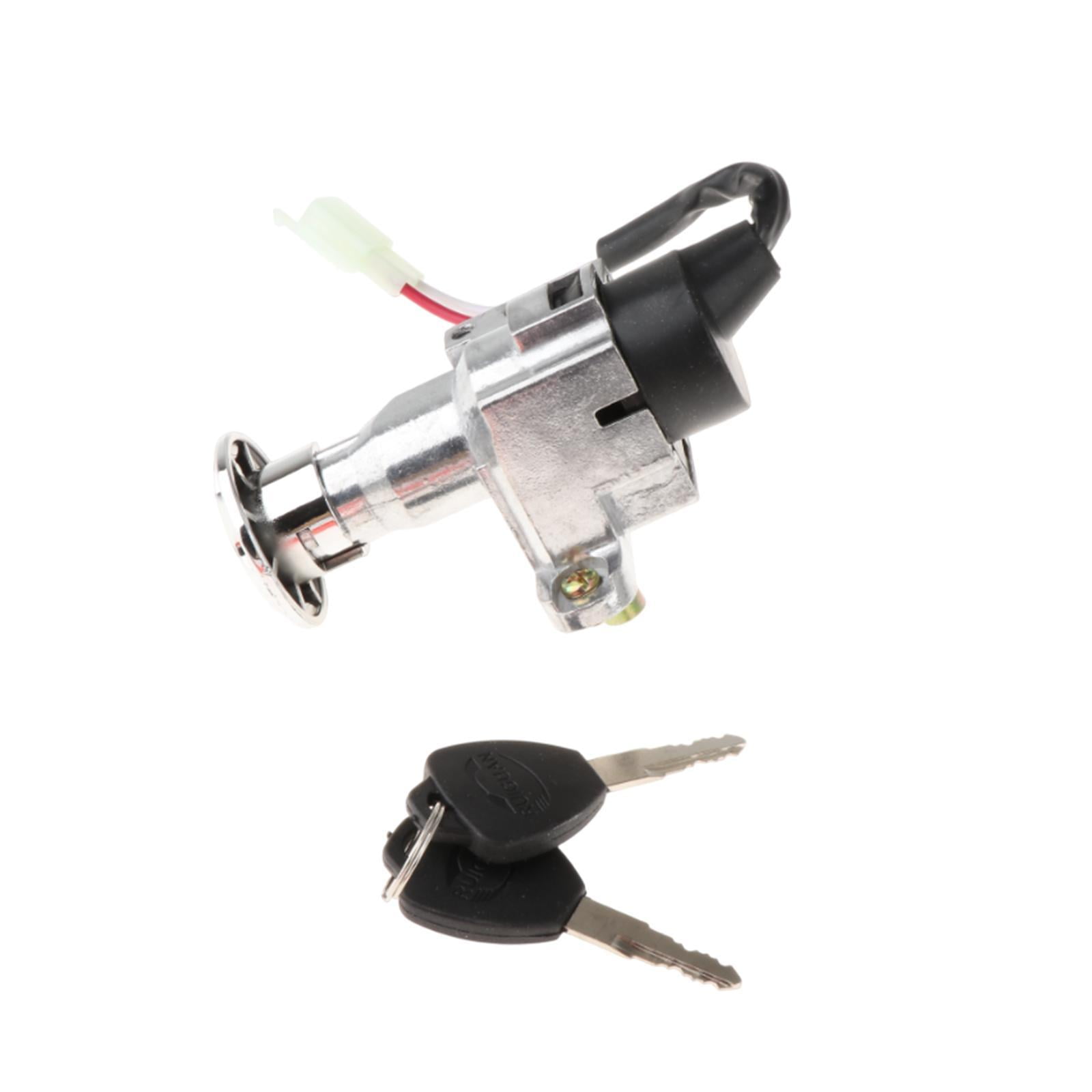 Ioensy - Juego De Bloqueo De Bicicleta Eléctrica, Fácil De Instalar, Juego De Bloqueo De Encendido Y Apagado Para Ciclomotor De 16 A 25 Mm