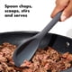 thumbnail image 4 of Juego de utensilios OXO Good Grips de silicona de 3 piezas, color gris, 4 of 7