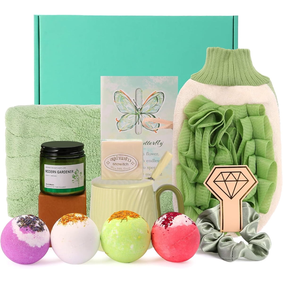 Genérico - Set Spa Masajadoras 12 Piezas Taza Vela Bombas Baño