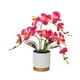 thumbnail image 3 of Plantas en macetas de flores artificiales, simulación de flores, decoración del hogar, bonsái, orquídea de imitación para boda, inauguración de la , Amaranto, 3 of 5
