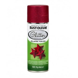 Rust Oleum - Pintura En Aerosol Glitter Brillantina 290Grs Rojo