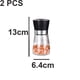 thumbnail image 2 of Molinillo de sal y pimienta, molinillo de sal y pimienta de acero inoxidable rellenable de vidrio, 2 of 5