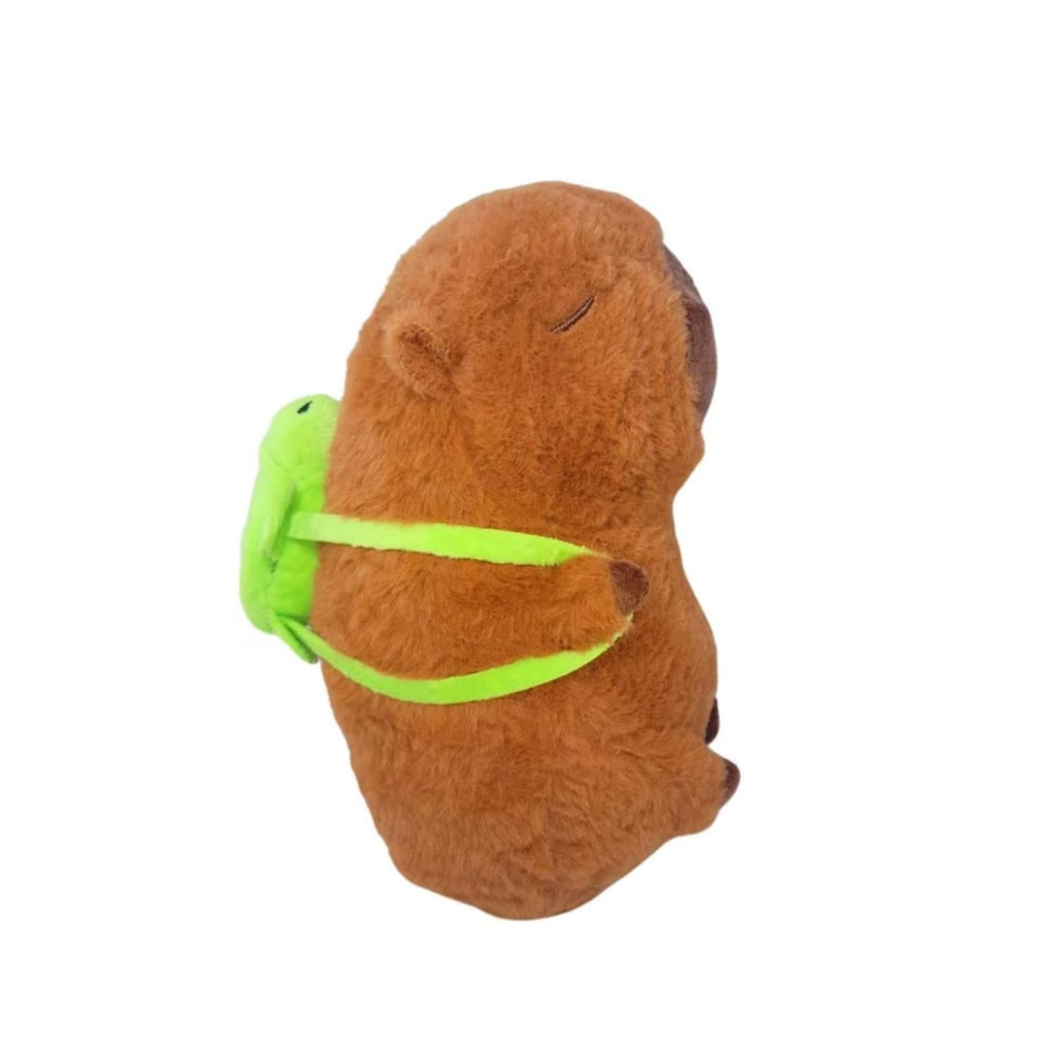 Total E-commerce - Juguete Peluche Capibara Con Mochila Tortuga 30cm Infantil