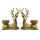 thumbnail image 2 of Portavelas Candelero Elk Resina Oro, 2 of 3