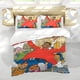 thumbnail image 5 of Fat Albert y los Niños Cosby Conjunto de sábanas temático, trío de piezas, cómodo y amigable con la piel, diseño único, regalo de decoración para el hogar para familiares, amigos y fans,135cm *200cm, 5 of 6