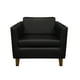 thumbnail image 1 of Sofa Sicilia 1C Pu Negro, 1 of 3