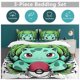 thumbnail image 5 of Bulb_asaur Print Bedding Set Pattern Duvet Cove Set 3 Pieces 1 Quilt Cover And 2 Pillowcases for Women Men Teens, 5 of 5