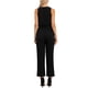 thumbnail image 3 of INSPIRE CHIC Monos para Mujeres Elegantes y Casuales Mono sin Mangas Cuello Redondo Tejido Pierna Ancha Rompers Jumpers Conjuntos de Verano L Negro, 3 of 6