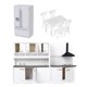 thumbnail image 4 of 1/12 Dollhouse Miniatures Kitchen Furniture Set Nevera Silla de mesa Modelos, 4 of 6