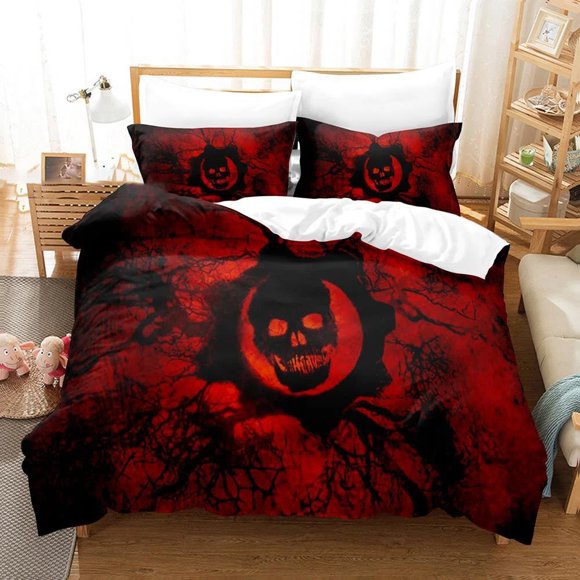 Dark Satanic Bedding Set,Duvet Cover Comforter Bed Set Quilt Cover Pillowcase, Boys Girls Adults Bed Sheets