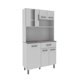 thumbnail image 1 of Mueble Cocina 6 Puertas Blanco - Gris, 1 of 3