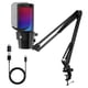 thumbnail image 1 of Micrófono VCOM USB RGB con Brazo Articulado para PC/PS4/PS5, 1 of 9