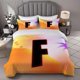 thumbnail image 1 of Black F Art-Themed Bedding Set Includes a Duvet Cover And Two Pillowcases Made from Soft And Comfortable Material Suitable for All Seasons, 1 of 1