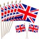 thumbnail image 1 of Banderas WEITBF 20x30 cm Union Jack del Reino Unido – Pack de 12, 1 of 6