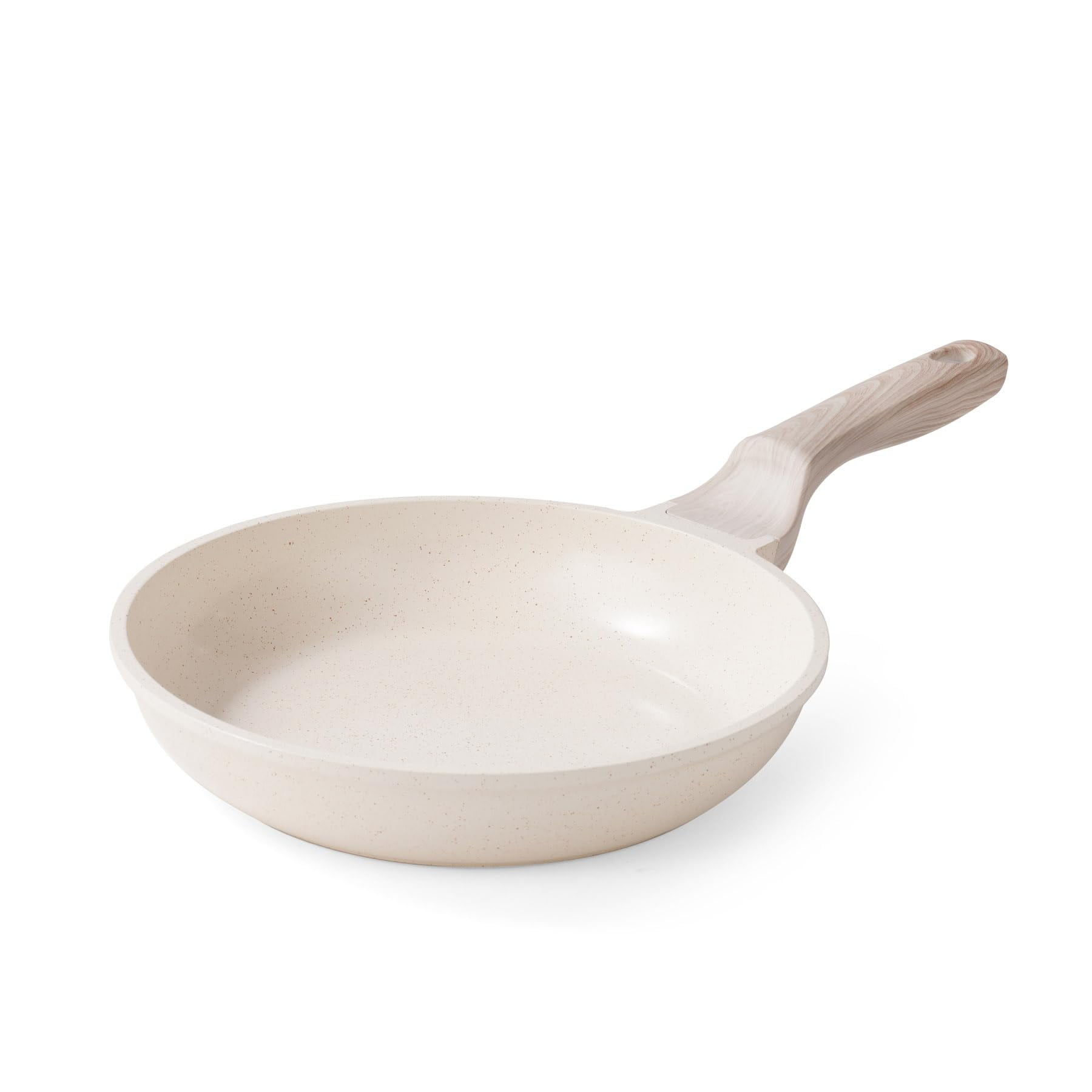 Sartén Hansubute, Cerámica De Inducción, Antiadherente, 20 Cm, Color Blanco