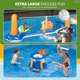 thumbnail image 4 of Set de Voleibol Inflable para Piscina KIDDITOY 318 cm con Canasta de Baloncesto, 4 of 9