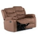 thumbnail image 5 of Sofá 2 Cuerpos Reclinable Tradicional Norman Café Claro, 5 of 14