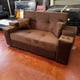 thumbnail image 2 of Sofá Cama Felpa Chocolate Elite 2 Plazas con Puffs y Respaldo Reclinable, 2 of 4
