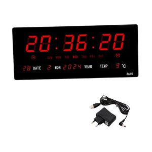 Bothyi - Despertador Digital De Pared Con Semana De Fecha Para La Decoración Del Hogar De La Cocina