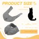 thumbnail image 2 of Bozal para Gato Uxcell, Ajustable, Malla Transpirable, Circunferencia 7-9 Pulgadas, Gris Claro, 2 of 6