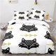 thumbnail image 1 of v1368 Bed Sheets Cute Little Fox Printed Bedding Set Children Boys Girls Cartoon Bed Linen Set Europe/Australia/USA Pillowcase & Duvet Cover Sets 3-Piece Bedding Set (1 Duvet Cover + 2 Pillow Shams) B, 1 of 5